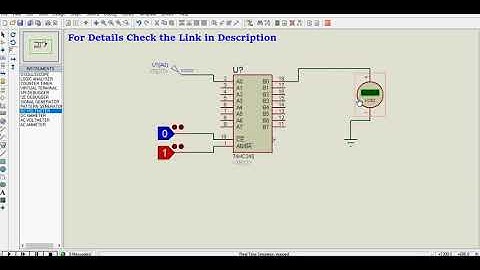 74HC245 Octal 3−State Non-inverting Bus Transceiver Proteus Simulation