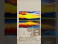 Breathtaking Sunset painting Over Water #landscapepainting #easyacrylicpainting #easyArt