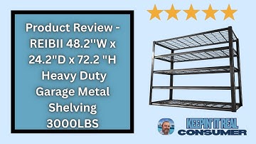REIBII 48.2″W Garage Shelving Review - 3000 lb Heavy-Duty Storage Rack!