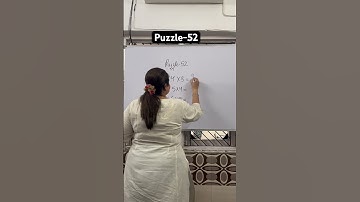 Puzzle of the day-52 #puzzlelovers #puzzles #logicpuzzles #puzzlesolving #mathpuzzles #mathematics
