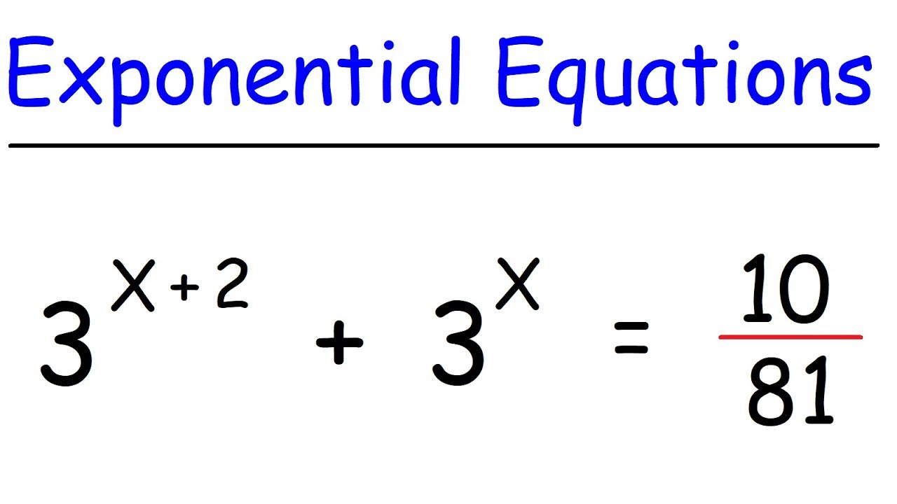 problem solving in exponential function