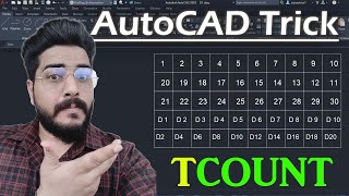 AutoCAD Tricks || TCOUNT COMMAND IN AUTOCAD [AutoCAD Hack]