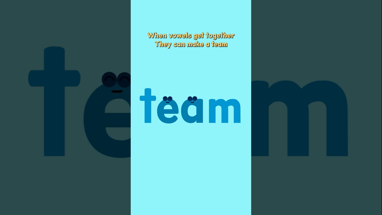 Vowel Teams Explained in a Song #vowels #englishpractice #englishpronunciation
