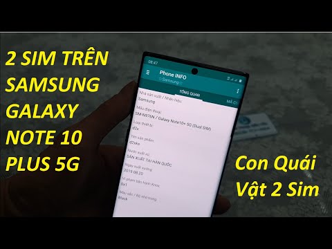 TRẢI NGHIỆM 2 SIM TRÊN SAMSUNG GALAXY NOTE 10 PLUS 5G  BẢN HÀN QUỐC TẠI VN