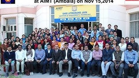 Faculty Development Program on Research Methodology — at Aimt Ambala City.