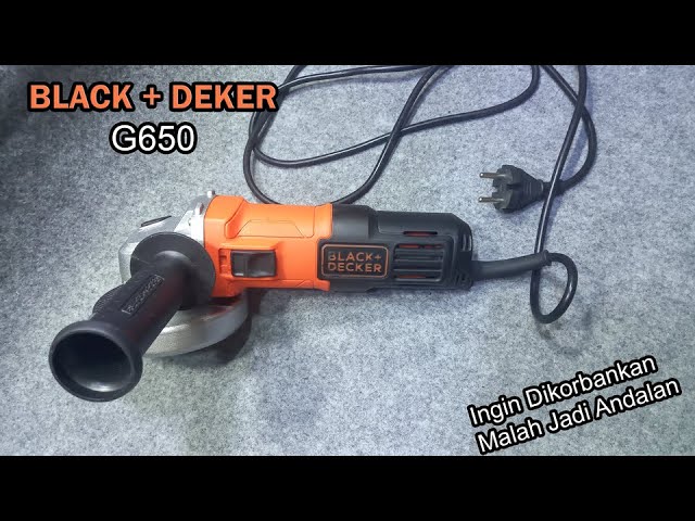 BLACK+DECKER G650-IN Small Angle Grinder Machine for Grinding and