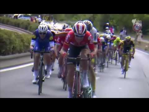 Видео: Тур дьо Франс 2018 Етап 3: BMC печели отбора TT, за да облече Van Avermaet в жълто