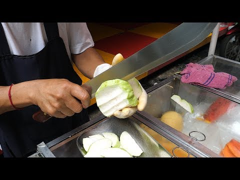 태국 과일 자르기 달인 / Amazing Fruits Cutting Skills - thai street food