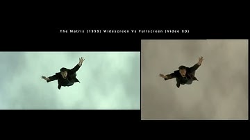 The Matrix Widescreen Vs Fullscreen (Video CD) Neo jumping and falling