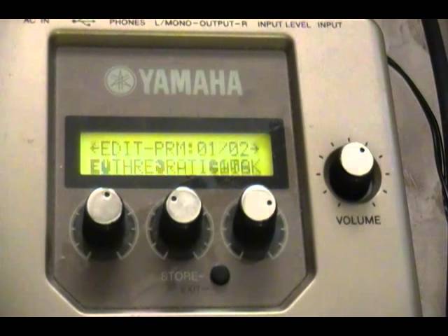 Yamaha Magicstomp Demo - YouTube