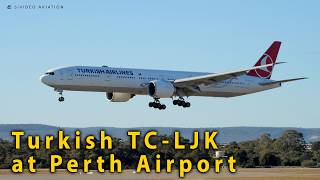 Turkish Airlines (TC-LJK) arrives and departs RW03 at Perth Airport on August 6, 2026.
Turkish Airlines (TC-LJK) Boeing 777-3F2ER arrives and departs RW03 at Perth Airport on August 6, 2026 as a charter flight.
This aircraft first flew on February 24, 2017 and although slated for Iran Air (EP-IQA) was not taken up, and instead delivered to Turkish Airlines on May 25, 2017.
#sivideoaviation #turkishairlines #b777 Turkish Airlines (TC-LJK) arrives and departs RW03 at Perth Airport on August 6, 2026.