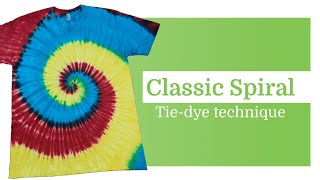 Tie-dye pattern P135 : Classic Spiral