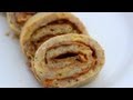 Banana Crepe & Almond Butter Pinwheels