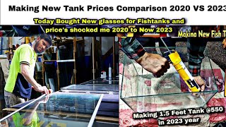 Aquarium Glass prices 2023 | How to Make New Fish Tank at Home