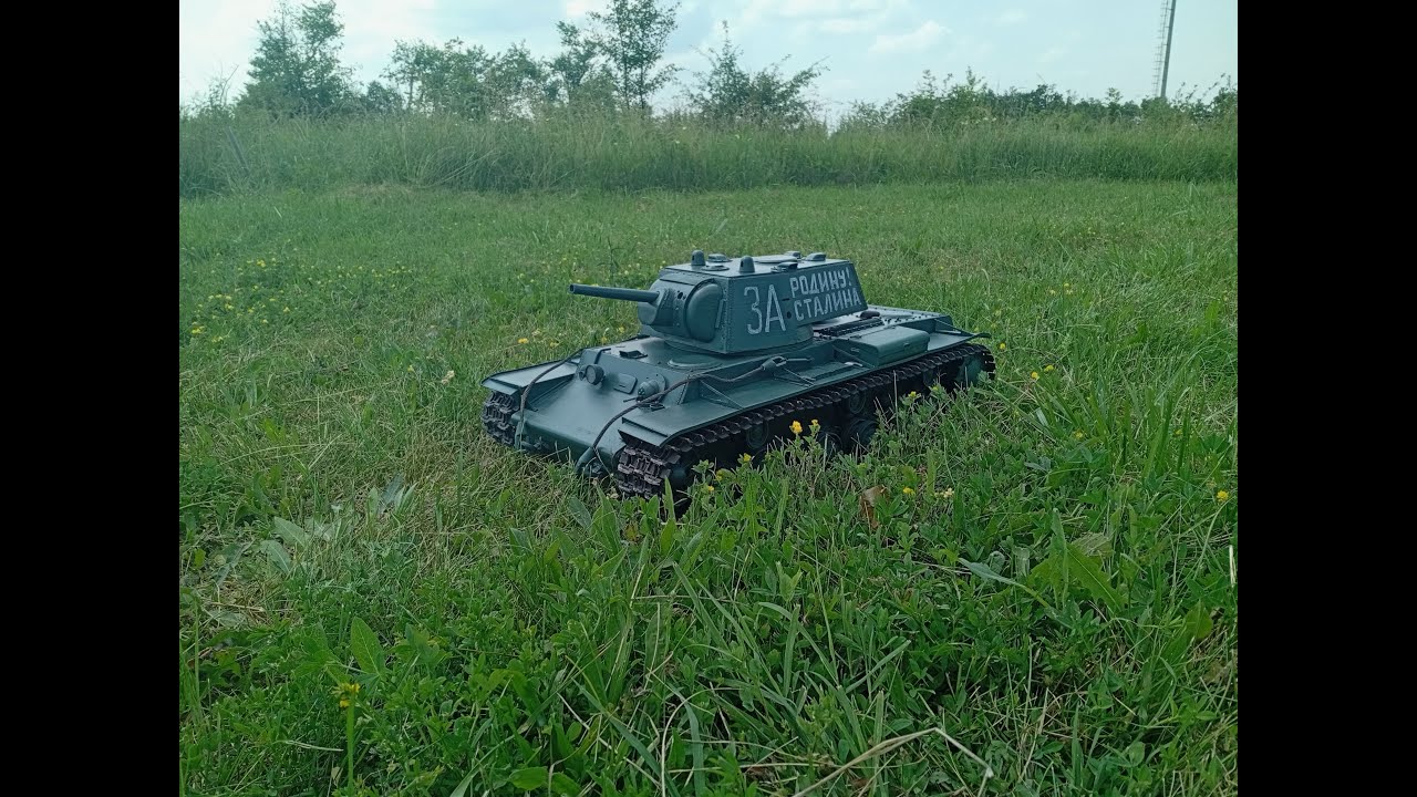 Испытание танка КВ-1, распечатанного на 3D принтере