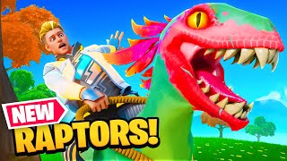 They added DINOSAURS to Fortnite! (Raptor Update)