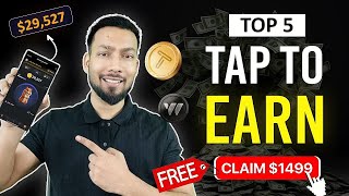 Tap To Earn Free Airdrop Claim Now 5 Best Tap To Earn Projects In Hindi