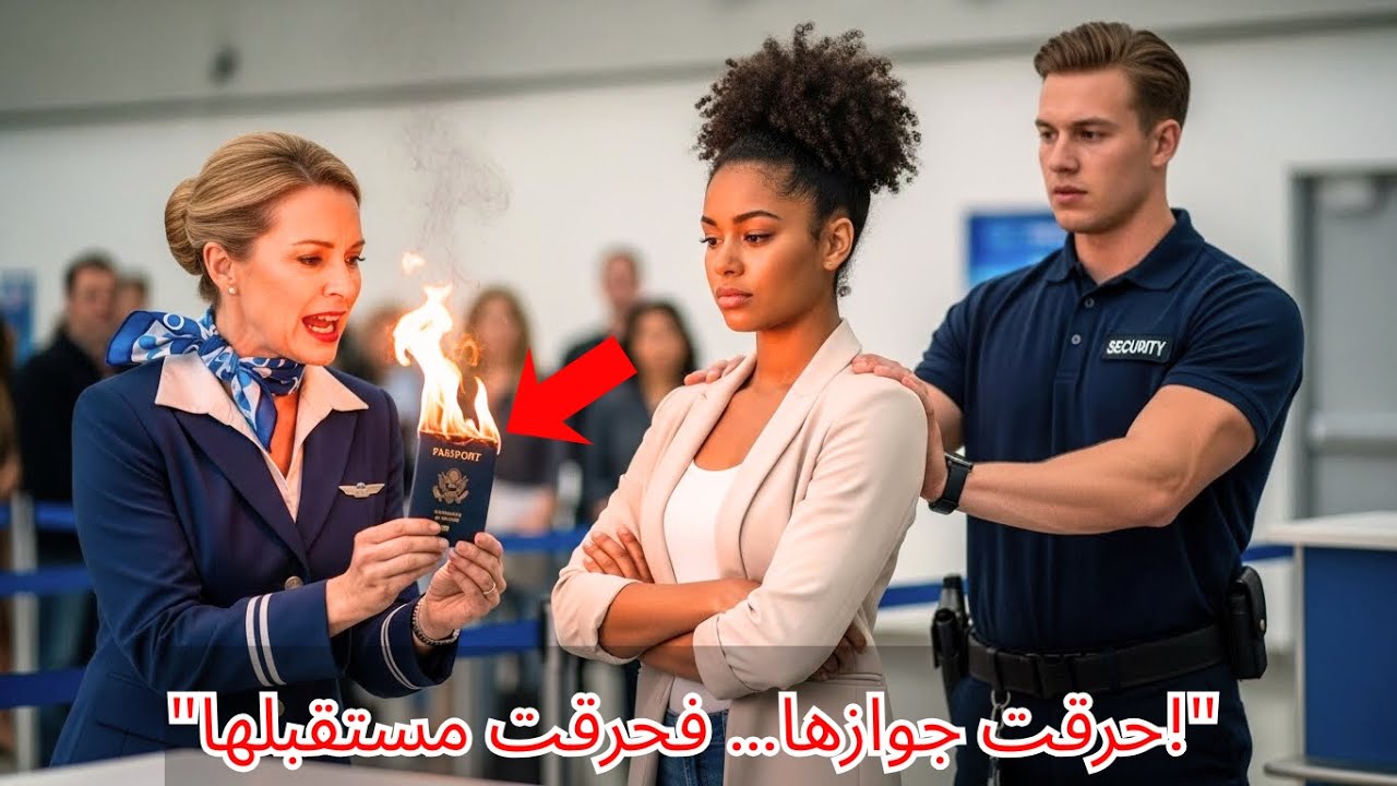 موظفة تحرق جواز فتاة سمراء أمام الجميع… ثم تكتشف أنها المفتشة الفدرالية الأعلى في هيئة الطيران!