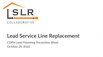 Lead Week 2022 Webinar with the Lead Service Line Collaborative