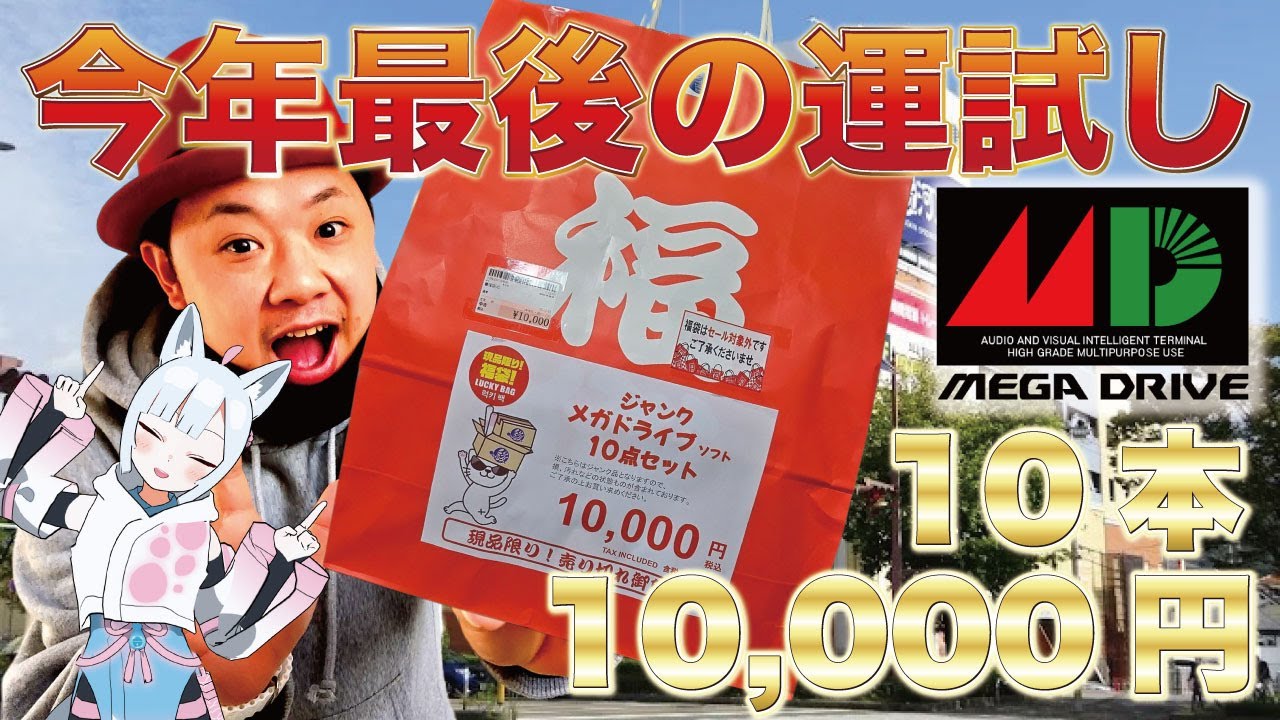 【駿河屋】1万円メガドライブ福袋！今年の最後の運試し！【Vtuber】