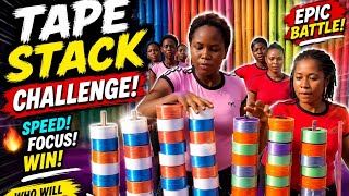 EPIC Tape Stack Challenge! 🔥 Who Can Build the Tallest Tower