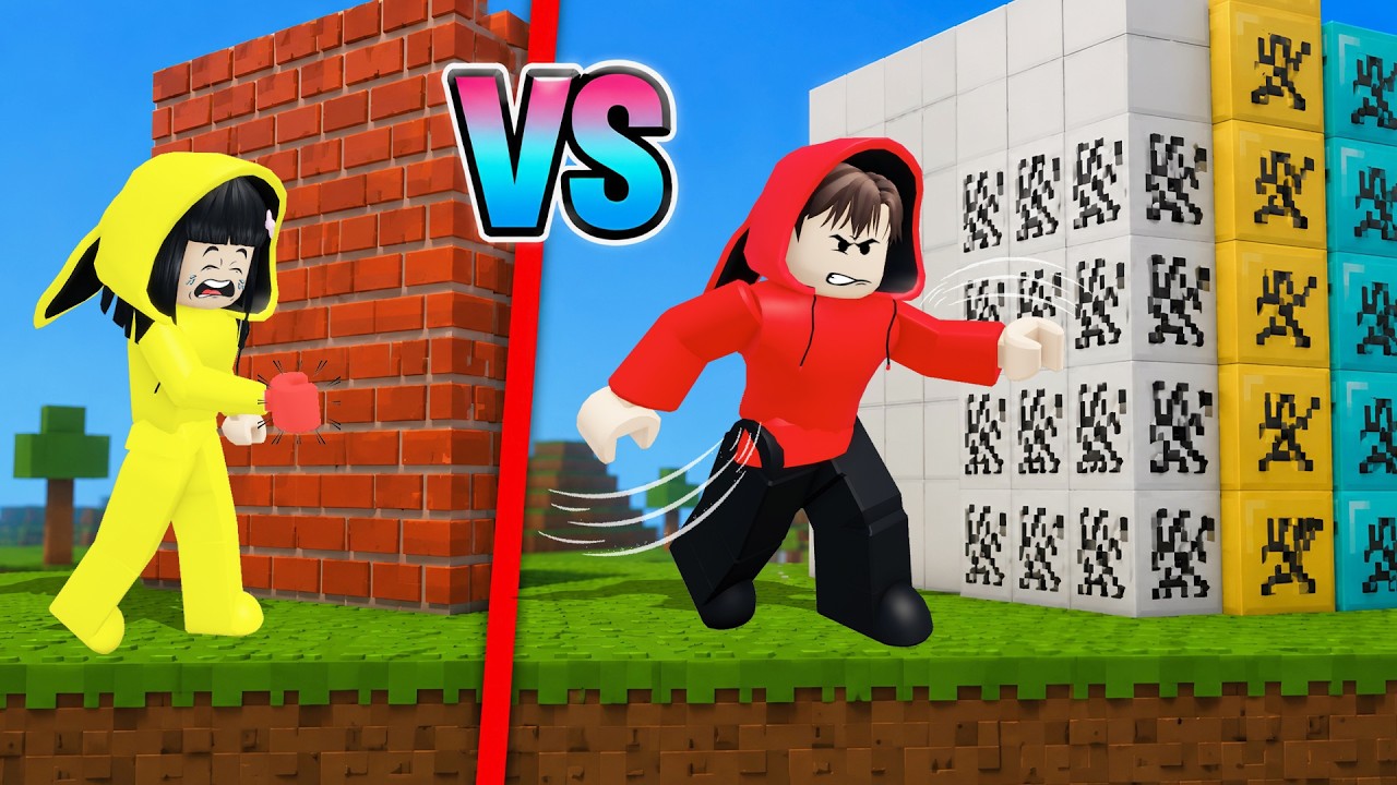 Yuta Ajak Mio Dan Baby Celine Adu Kekuatan Pukul Tembok || ROBLOX