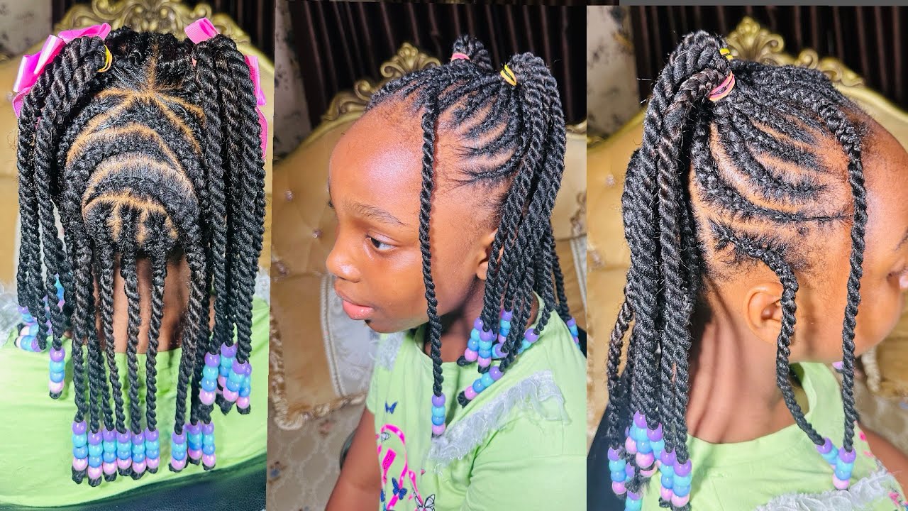 Cute and easy holiday hairstyle using Brazilian wool | hair tutorial 