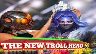 New Troll Hero Luo Yi || Funny Moments and Gameplay in Mobile legends