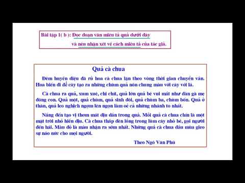 Ngày 03/04/2020 môn Tập làm văn Luyện tập miêu tả tiết 2