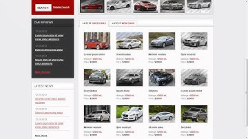 New & Used Cars Website Template