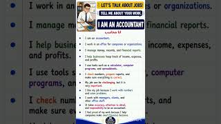 I Am an Accountant | Learn English Vocabulary About Jobs