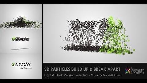3D Particles Logo Build Up & Break Apart Intro /// After Effects Template