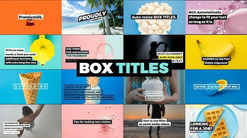 Self Resizing Box Titles Pack - After Effects Template