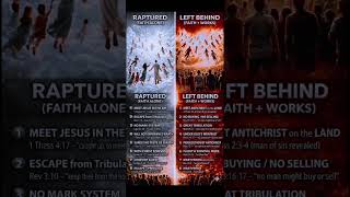 RAPTURED  Vs LEFT BEHIND🙏✝️ God's Message Today #love #jesus #god #faith #shorts