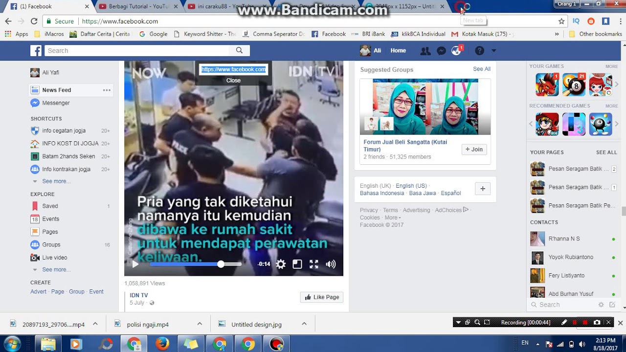 video facebook chrome dengan dari cara google