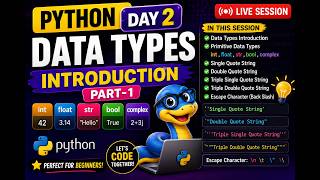 🐍 DAY 2 | Python Data Types Explained for Beginners!