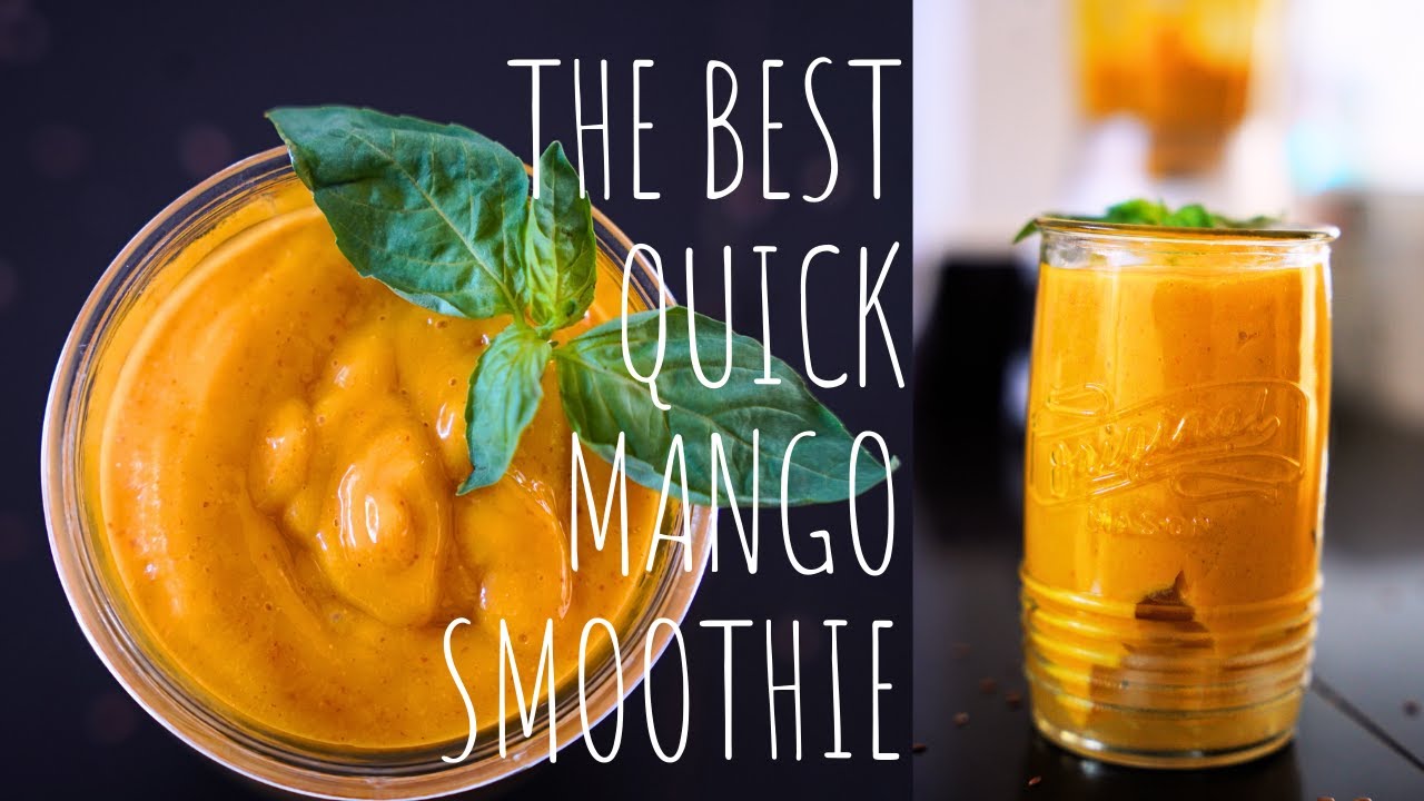 How To Make A Quick Mango Smoothie Mango Smoothie Recipe 5