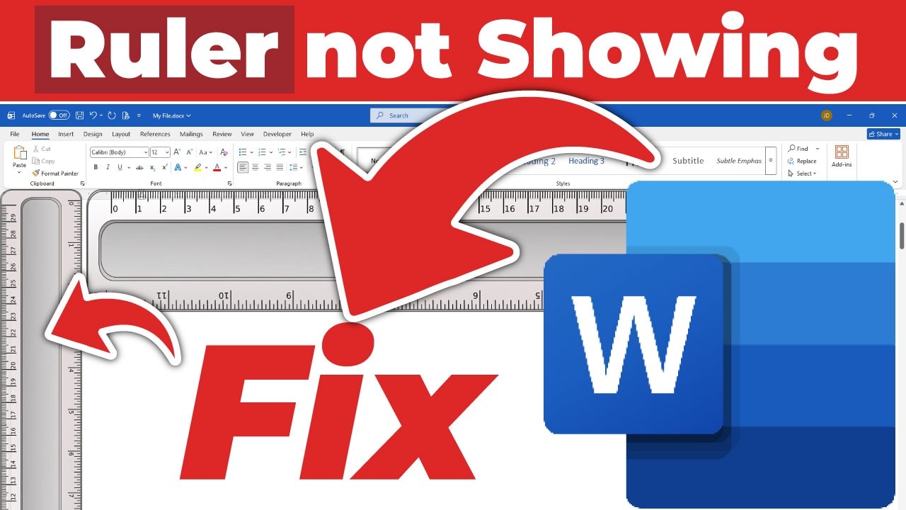 How Ruler Works In Words How to Find Ruler in Word Document - YouTube