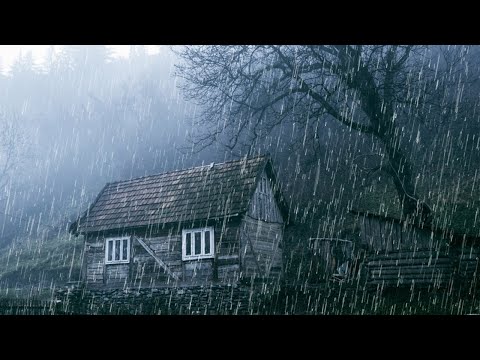 99% Fall Asleep Instantly - Noise Of Rain On Rooftop In Rainforest - Rain Sounds For Sleeping