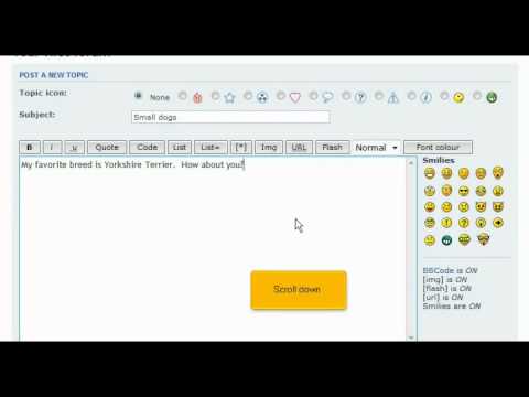 How to creat new topic in phpBB
