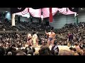 連勝なるか豪栄道、大阪春場所五日目の豪栄道 対 正代の対戦、さすが地元大阪の豪栄道、応援の歓声がものすごい