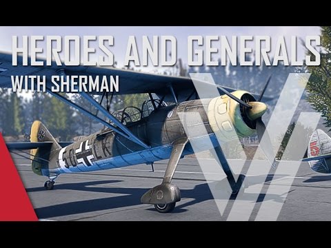 Heroes and Generals Gameplay (ft. The Shermanator) - German Henschel Hs 126 B-1