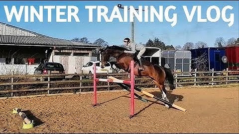 WINTER JUMP TRAINING ~ Pole and grid work | Vlog