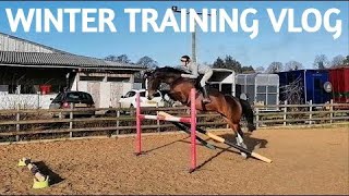 WINTER JUMP TRAINING ~ Pole and grid work | Vlog
