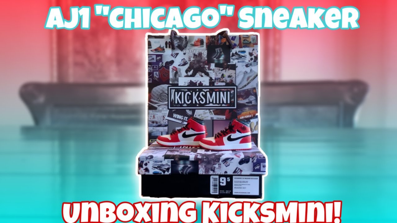 Unboxing Kicksmini's AJ1 "Chicago" | 3D mini sneaker