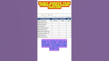 Extract Data in Excel Using Flash Fill – Power of Flash Fill!  – Quick & Easy! #exceltips #excel