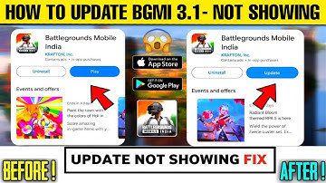 Bgmi 3.1 Update Download | Bgmi 3.1 Update Not Showing Fix | Bgmi New Update
