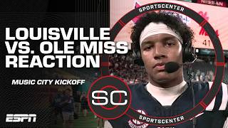 Louisville-Ole Miss Reaction 🍿 Highlights + Trinidad Chambliss Interview | SportsCenter