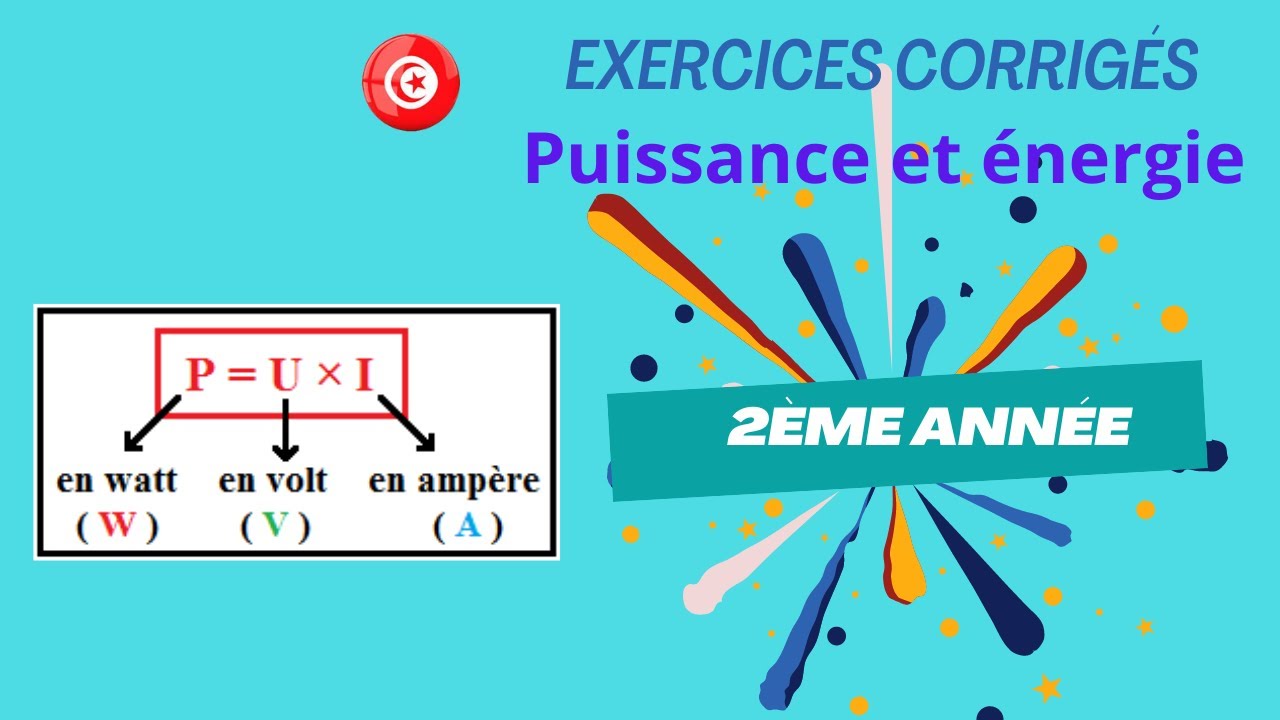 Puissance et énergie : Exercices corrigés - YouTube