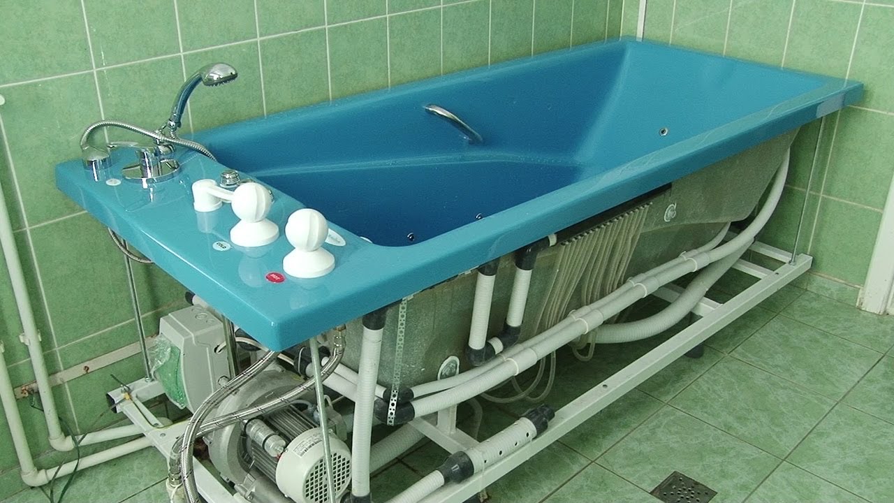 Новые ванны «Оккервиль» в профилактории «Тирус» - YouTube
